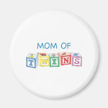 Mum of Twins Blocks Magnets