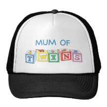 Mum of Twins Blocks Trucker Hats