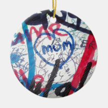mum on wall.jpg christmas ornaments