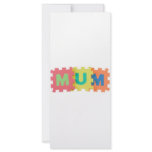 Mum rack cards