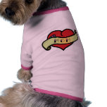 Mum Tattoo Heart pet clothing