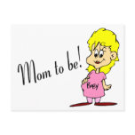 Mum To Be (Pregnant Woman) postcards