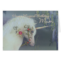 Mum Unicorn Birthday Card Magical Birthday
