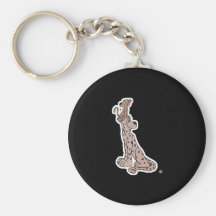 mummy and baby cheetah keychain