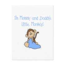 Mummy and Daddy's Monkey -Blue Tshirts and Gifts