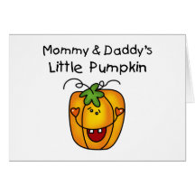 Mummy and Daddy's Pumpkin Tshirts and Gifts Card