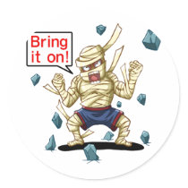 Mummy(Bring it on!) Round Sticker