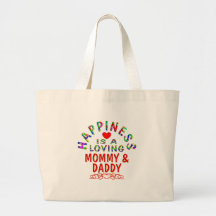Mummy & Daddy Happiness Tote Bag
