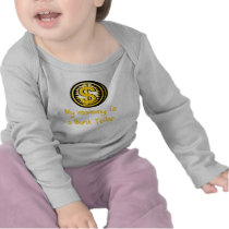 Mummy is a Bank Teller Baby t-shirt