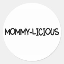 Mummy Licious Black Sticker
