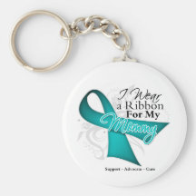 Mummy - Teal Ribbon Awareness Keychains