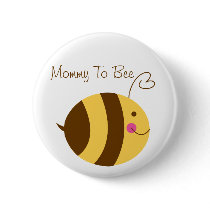 Mummy To Bee Baby Shower Button