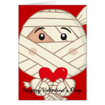 Mummy valentine Card