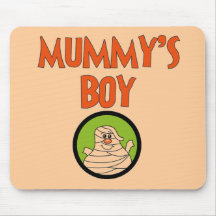 Mummy's Boy Halloween Tshirts and Gifts Mouse Mat