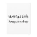 Mummy's Little Aerospace Engineer postcards
