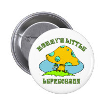 Mummy's Little Leprechaun Buttons