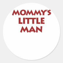 Mummy's Little Man Sticker