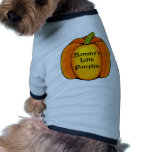 Mummy's Little Pumpkin pet clothing