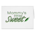 Mummy's little sweet pea card