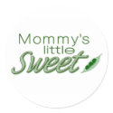 Mummy's little sweet pea stickers