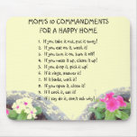 Mum's 10 Commandments Mouse Pad mousepads