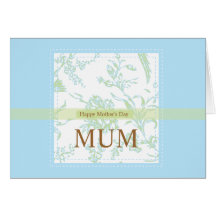 Mums_blue_ellies by Rockeelicious.com Greeting Cards