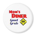 Mum's Diner Good Grub Retro Restaurant magnets
