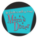 Mum's Diner Retro Pro-Breastfeeding Design stickers