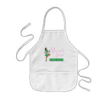 Mum's Diner Retro Waitress Black Raven Haired Apron