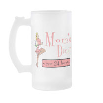 Mum's Diner Retro Waitress Blonde Mugs