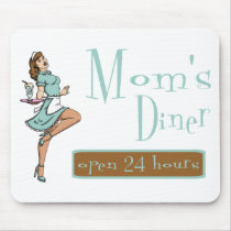 Mum's Diner Retro Waitress Brunette