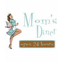 Mum's Diner Retro Waitress Brunette