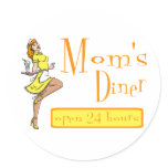 Mum's Diner Retro Waitress Red Head