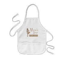 Mum's Diner Retro Waitress Sepia Orange Brown Aprons
