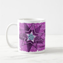 Mum's/Mum's Angels in stars purple mug