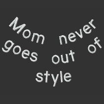 Mum's style Embroidered Tee embroidered shirts
