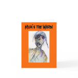 Mum's The Word Surprise Party Halloween Invitation cards
