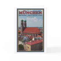 Munich Frauenkirche (Portrait) Greeting Card