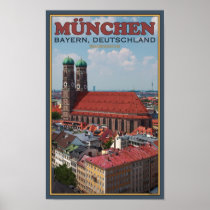 Munich Frauenkirche (Portrait) Posters
