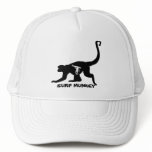 Munkey with Longboarder Tatttoo design on hats