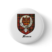 Munro Clan Crest Badge Tartan Buttons