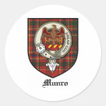 Munro Clan Crest Badge Tartan Stickers