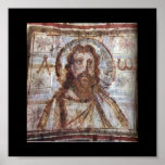 Mural painting from the catacomb of Commodilla. Print