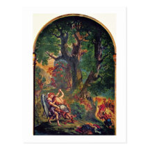 Murals Of Saint-Sulpice In Paris Chapel Postcard