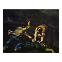 Murder,  By Paul Cézanne (Best Quality) Personalized Announcement