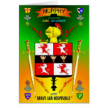 MURPHY FAMILY COAT OF ARMS CREST AND SHIELD cards