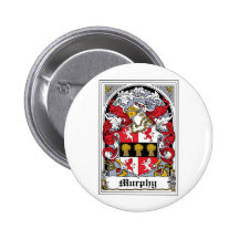 Murphy Family Crest Pinback Button
