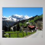 Murren, an alpine villlage print