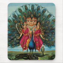 Murugan Kartikeyan Skanda Subrahmanyan Hindu Deity Mouse Pads