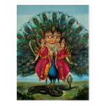 Murugan Kartikeyan Skanda Subrahmanyan Hindu Deity Postcards